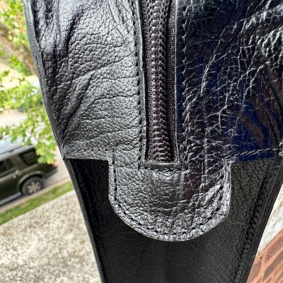 Casa Lopez Black Handmade Genuine Leather Briefcase Bag  - made In Argentina - - Picture 10 of 12